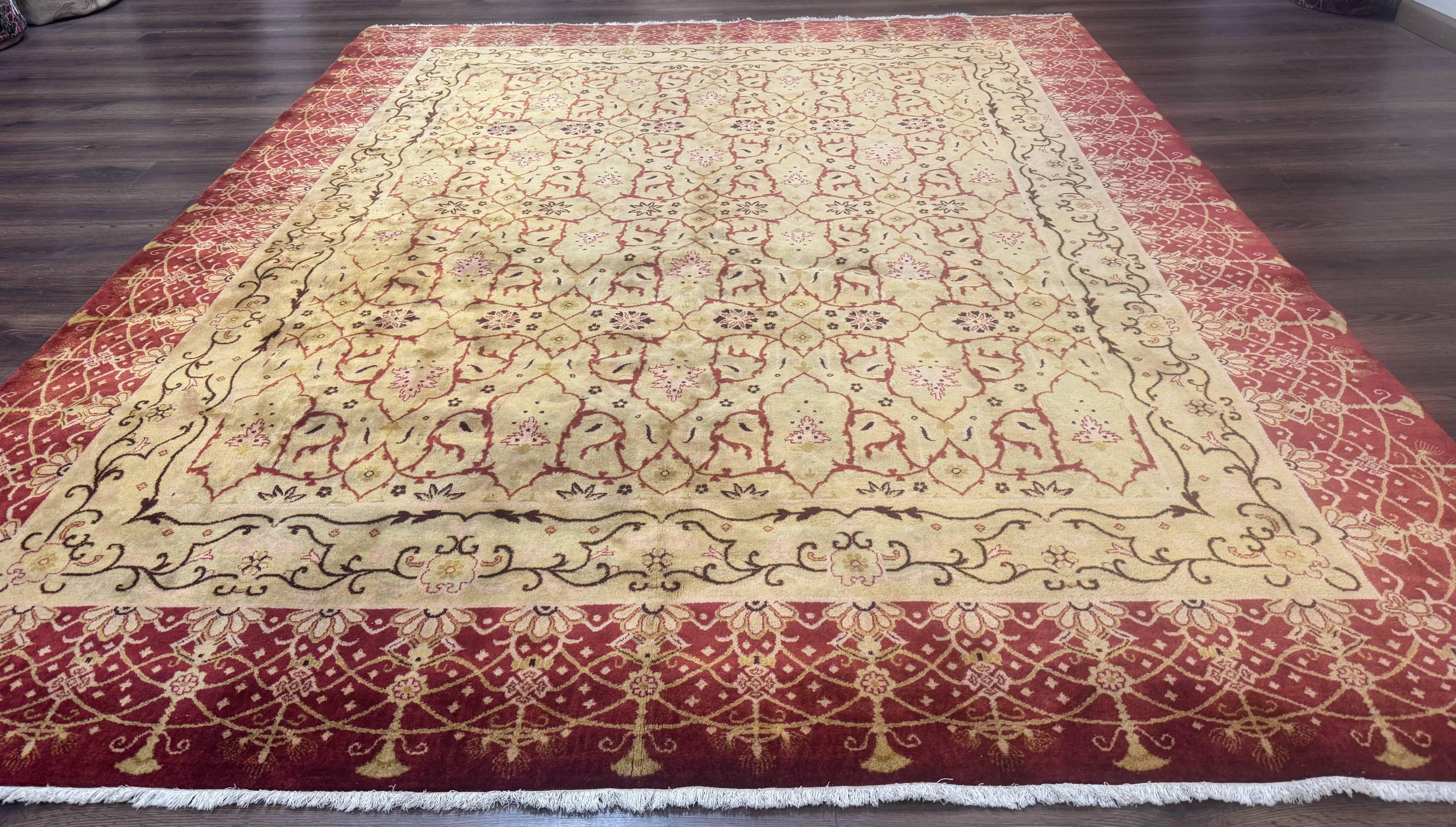 Pak Persian Rug 8x10, Allover Pattern, Gold-Tan, Fine 200 KPSI