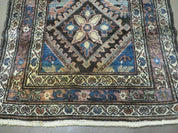 3' X 6' Antique Handmade India Floral Oriental Wool Rug Veg Dyes Nice
