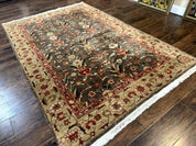 Pak Persian Mahal Rug 6x9, Floral Handmade Wool Traditional Oriental Carpet