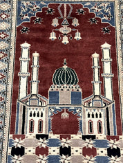 Small Pakistani Bokhara Prayer Rug 2.7 x 4