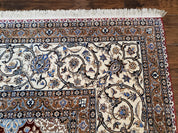 Persian Nain Rug 11x15 – Wool on Silk, Hand-Knotted, Signed Masterpiece