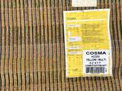 Shag Rug 5x8, Yellow Ivory Charcoal, Contemporary