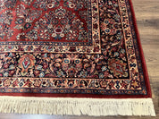 Karastan Rug 10x14, Red Sarouk #785, Wool Original 700 Series