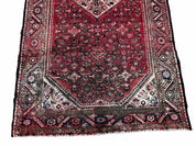 5.5 X 10 Antique Handmade Wool Tribal Gallery Rug All Over Red Runner Corridor