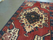 4' X 7' Antique 1920 Handmade Turkish Wool Rug Veg Dye Nice