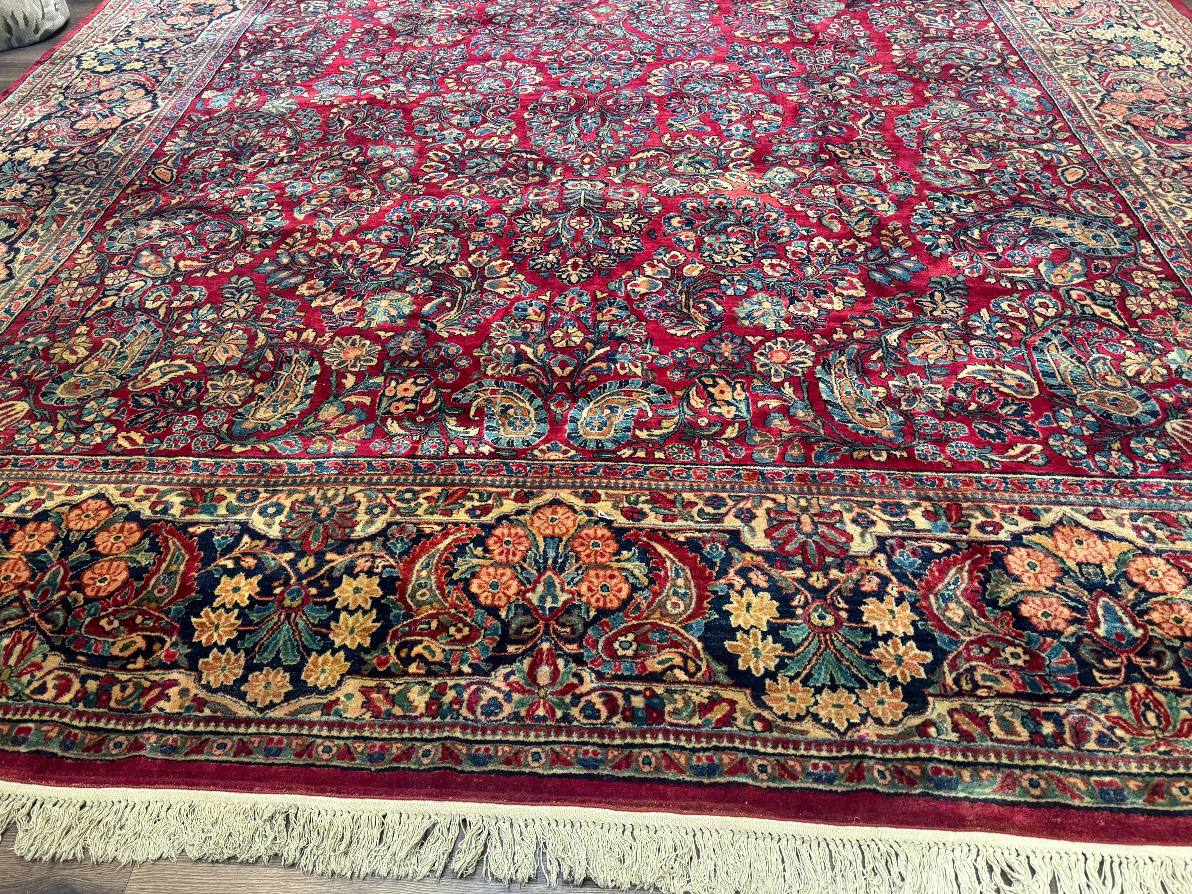Palace Size Antique Persian Sarouk Rug 12x18