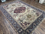 Rare Antique Indian Agra Rug, Early 20th Century Indian Carpet, Animal and Angel Motifs, Hunting Scene, Collectible Oriental Carpet, Wow