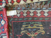 3' 3" X 10' Hand-Knotted Antique Handmade Caucasian Kazak Wool Runner Rug