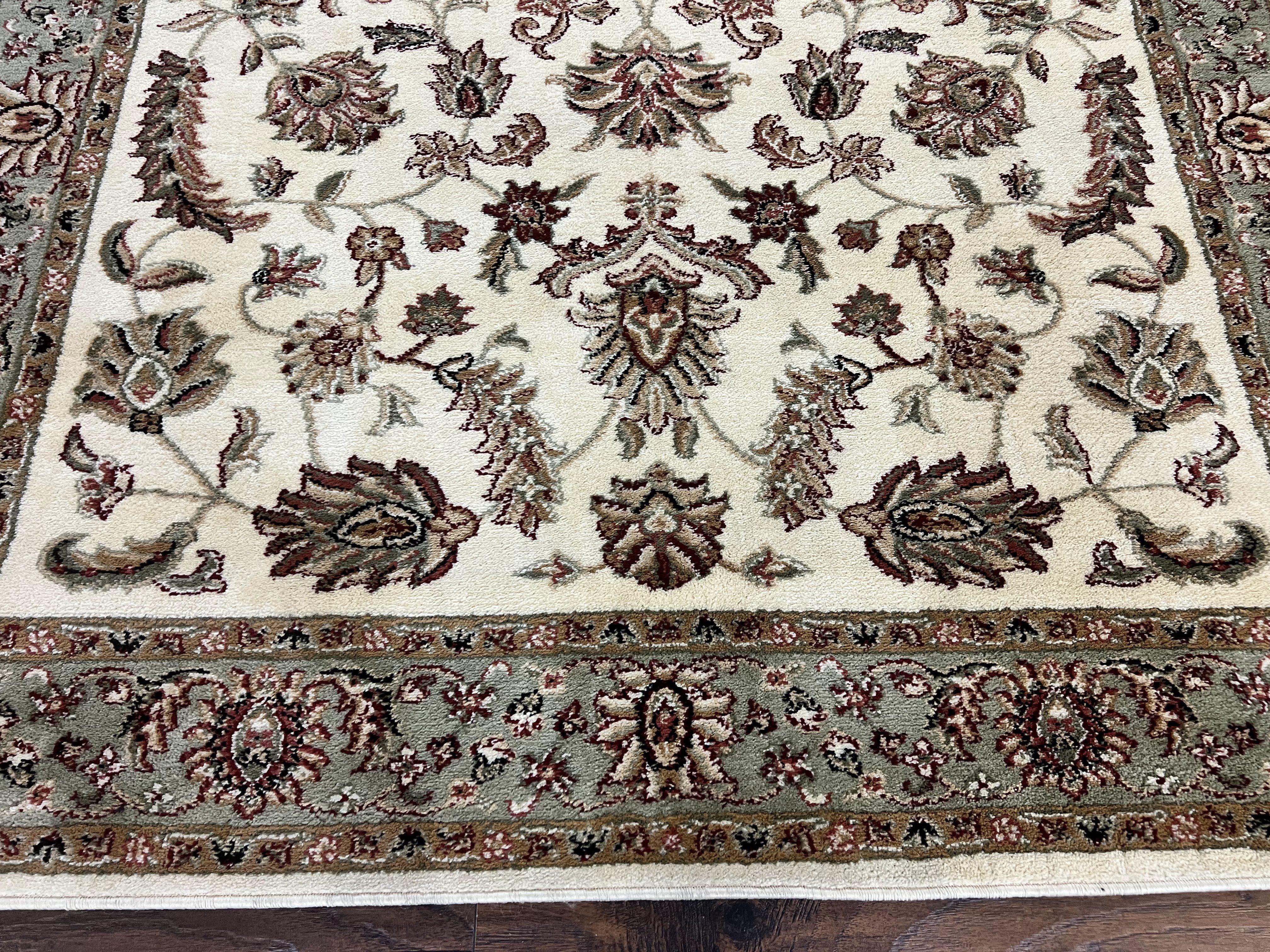 Floral Oriental Rug 5x7, Turkish Power Loomed Carpet, Traditional Design