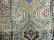 3'4" X 12' Antique Hand Made Turkish Wool Rug Runner Carpet Camel Hair Nice