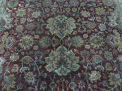 6' X 9' Handmade India Floral Oriental Wool Rug Carpet Tea Wash Red Hand Knotted