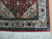 2' X 3' Handmade Chinese Floral Oriental Silk Rug Carpet Nice Red