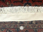 Small Red Persian Sarouk Rug 2.7 x 4.9, Floral, Antique