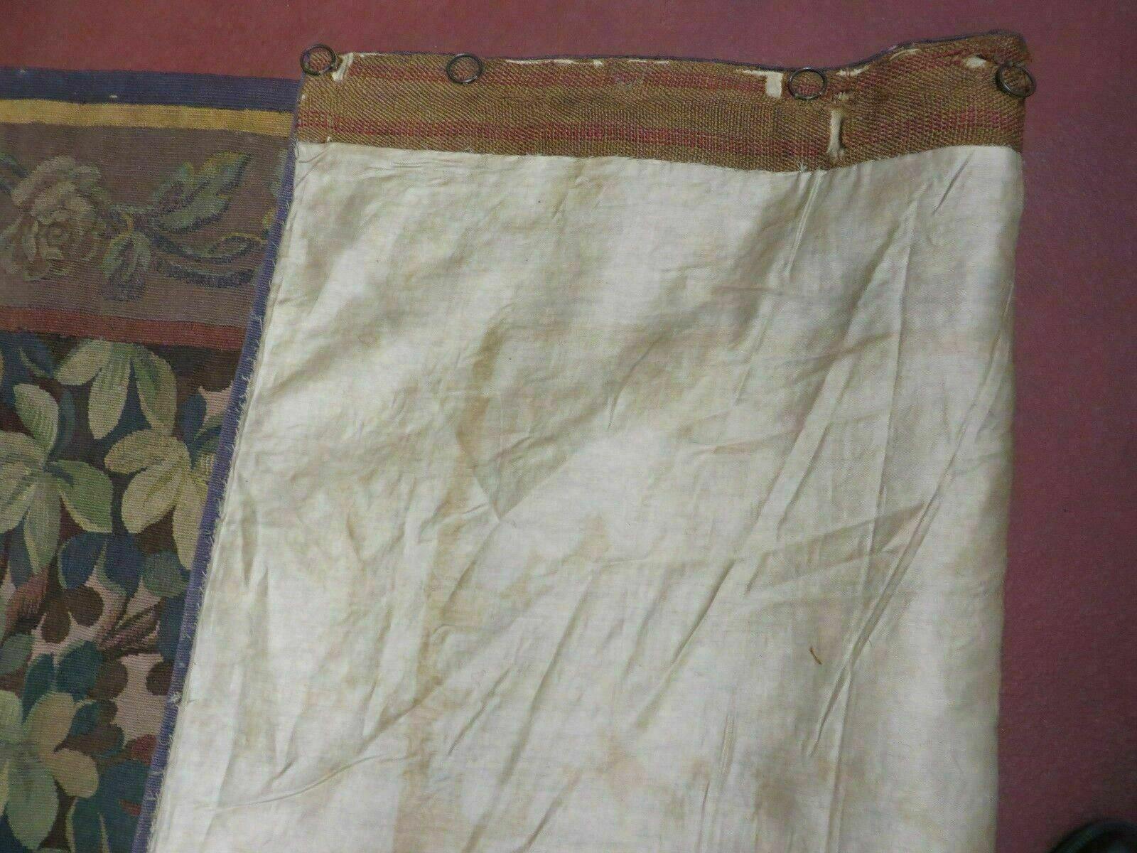 Antique French Tapestry 5x6 French Handmade Aubusson Nature One Of A Kind Rare