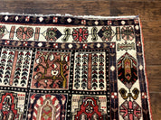 Persian Bakhtiari Tribal Rug 7x10, Panel Design, Semi Antique