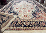 Large Palace Sized Stark Carpet 13x19, Traditional Wool Handmade Rug, Beige