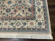 Palace Size Wool Rug 10x18, Sino Persian Kerman Rug, Oversized Hand Knotted Carpet, Light Taupe, Allover Pattern