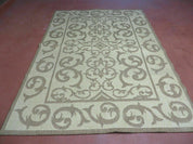 5' X 7' Machine Made Natural Fiber Jute Kilim Two Sided Rug Carpet Flat Weave Contemporary Design