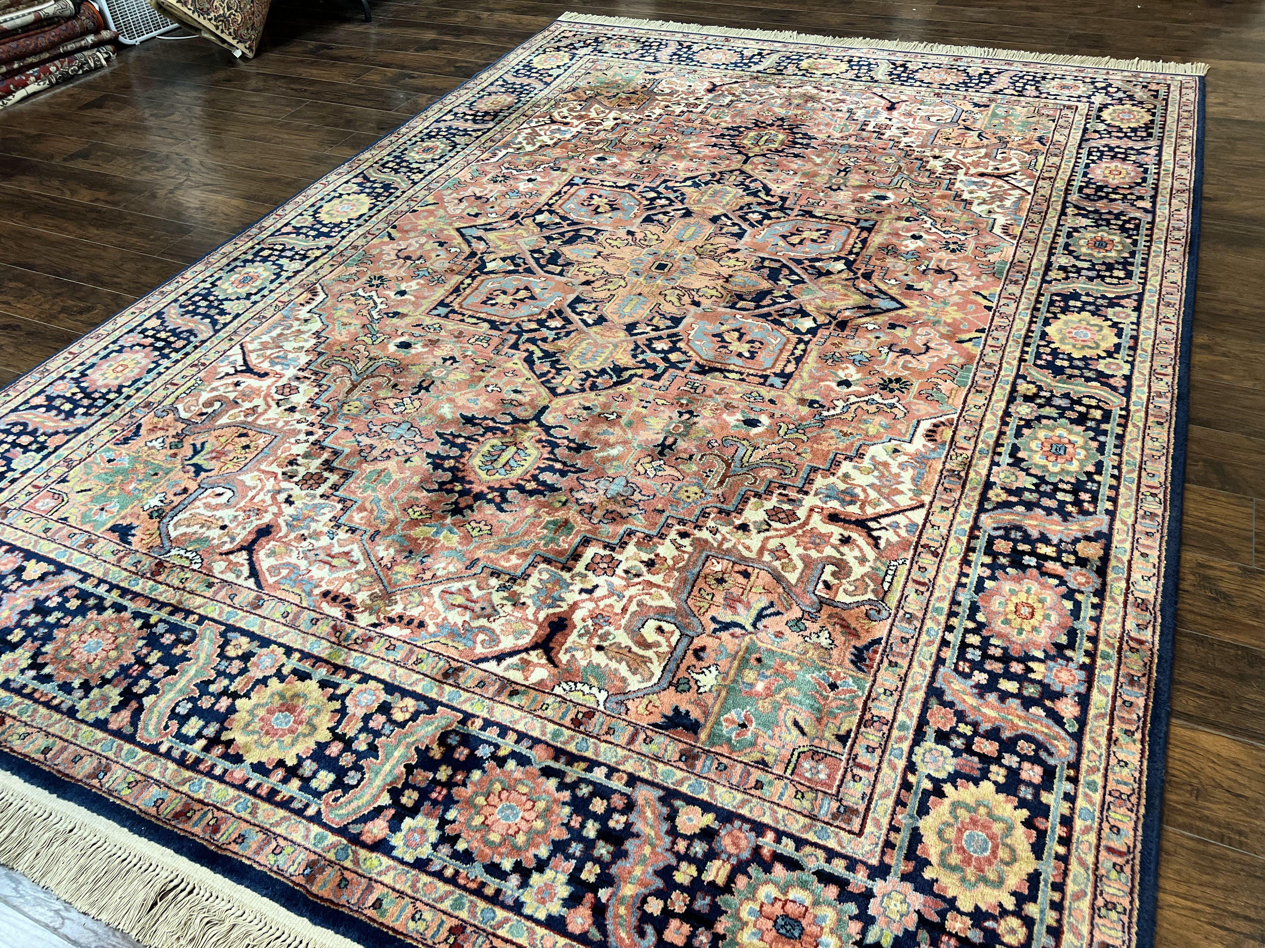 Karastan Rug 8.8 x 12, Karastan Heriz #726, Wool Pile Karastan Area Rug, Rare Hard to Find, Original 700 Series