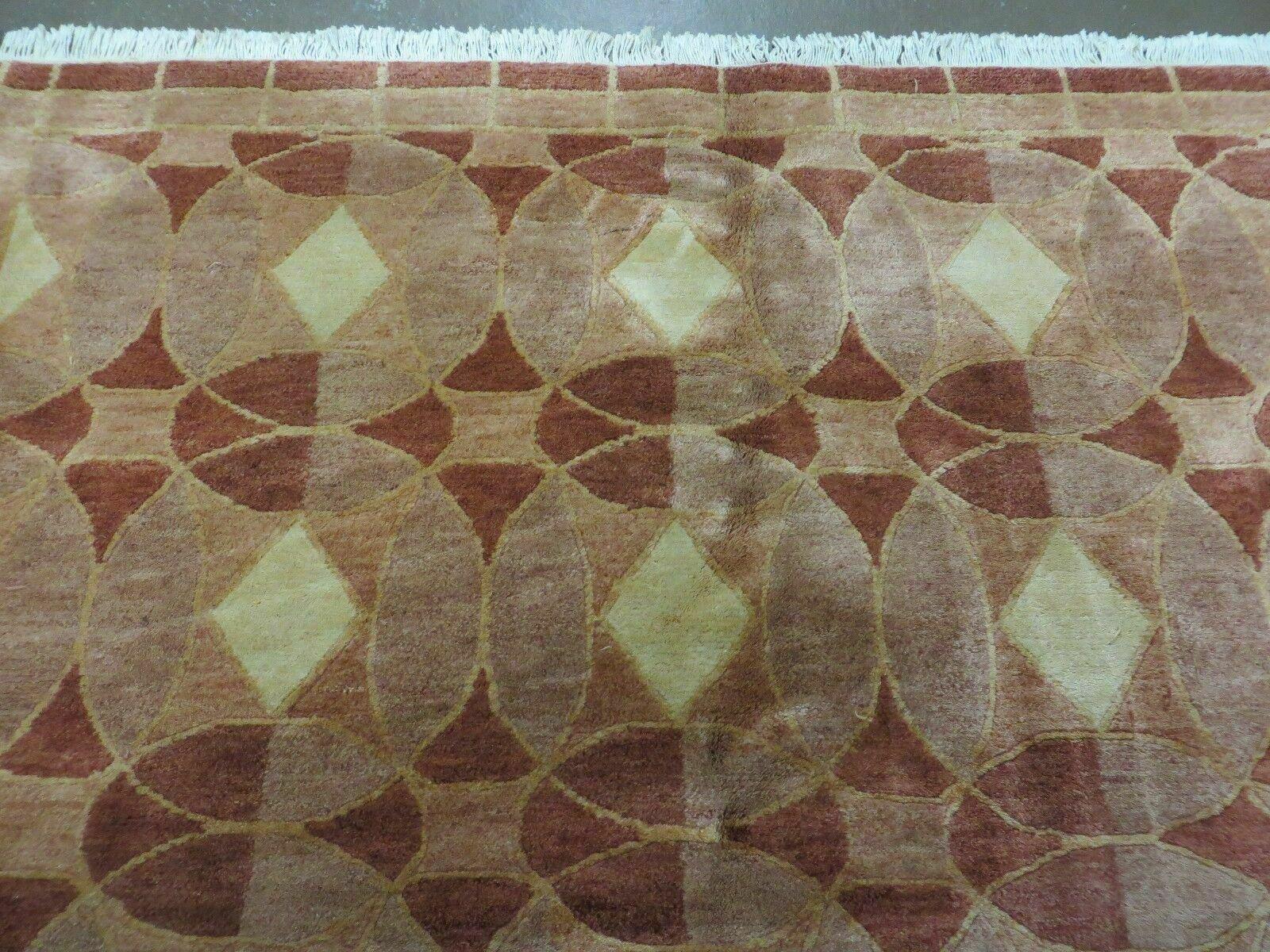 5' X 7' Modern Tibetan Nepal Art Deco Chinese Hand Knotted Wool Rug Decorative Contemporary Home Décor