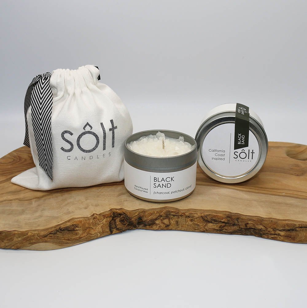 Black Sand Candle - HOME DECORShopify CollectiveSÔLT CANDLESHUNTEDFOX - Black Sand Candle