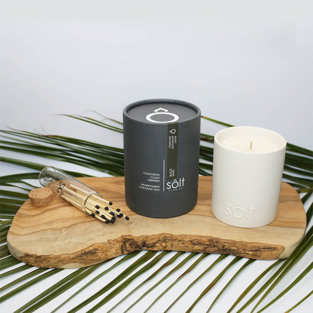 Black Sand Candle - HOME DECORShopify CollectiveSÔLT CANDLESHUNTEDFOX - Black Sand Candle