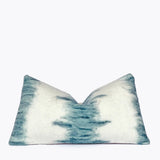 Blue & Ivory Wool Accent Pillow