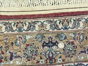 Blue Persian Qum Rug 3.6 x 5, Floral Medallion, Fine 310 KPSI - Jewel RugsShopify CollectiveHUNTEDFOX - Blue Persian Qum Rug 3.6 x 5, Floral Medallion, Fine 310 KPSI