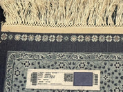 Blue Turkish Silk Hereke Rug 2.6 x 4, Mamluk Red, Blue, Bamboo Silk - Jewel RugsShopify CollectiveHUNTEDFOX - Blue Turkish Silk Hereke Rug 2.6 x 4, Mamluk Red, Blue, Bamboo Silk