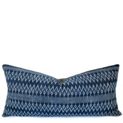 Blue & White Boho Lumbar Pillow - BlueINDIGO & SHIBORIPillowsHUNTEDFOX - Blue & White Boho Lumbar Pillow