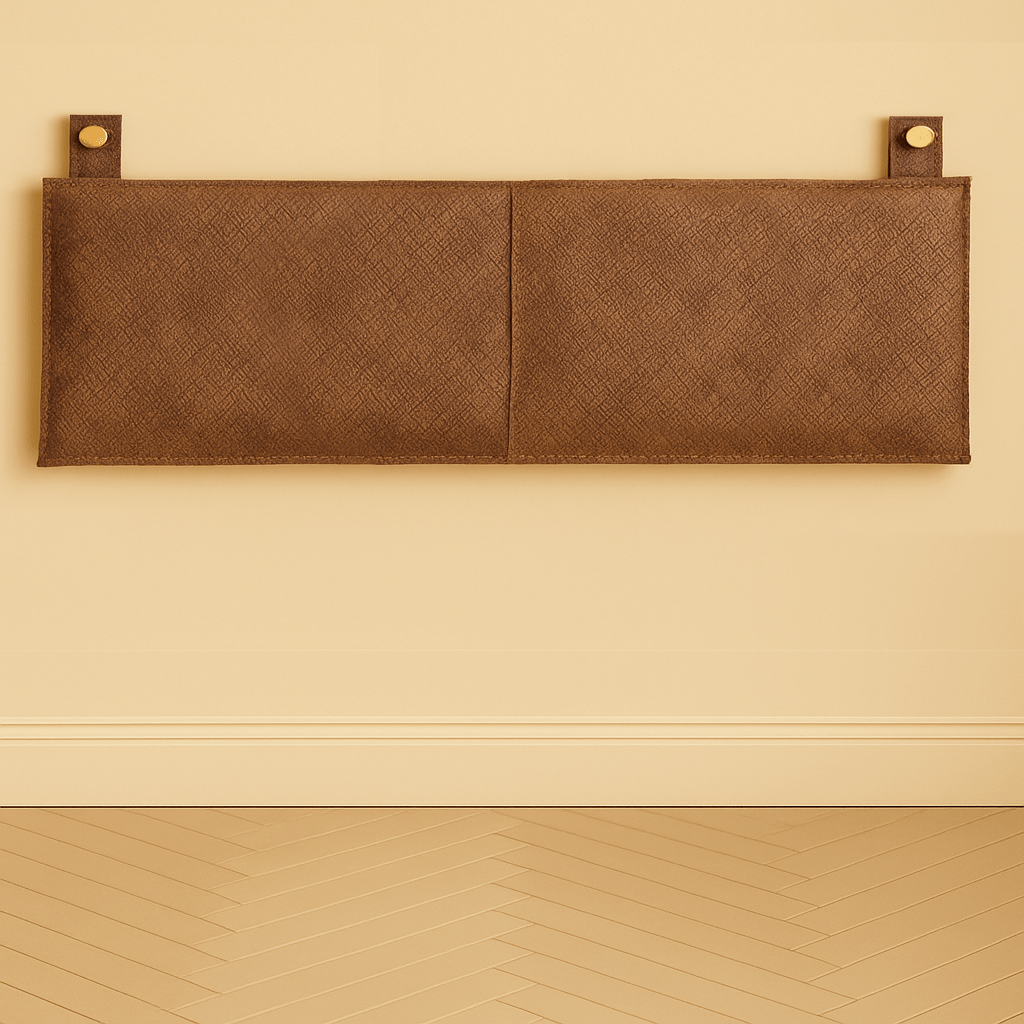 Brown "Snakeskin" Leather Headboard - BrownheadboardLEATHERHUNTEDFOX - Brown "Snakeskin" Leather Headboard