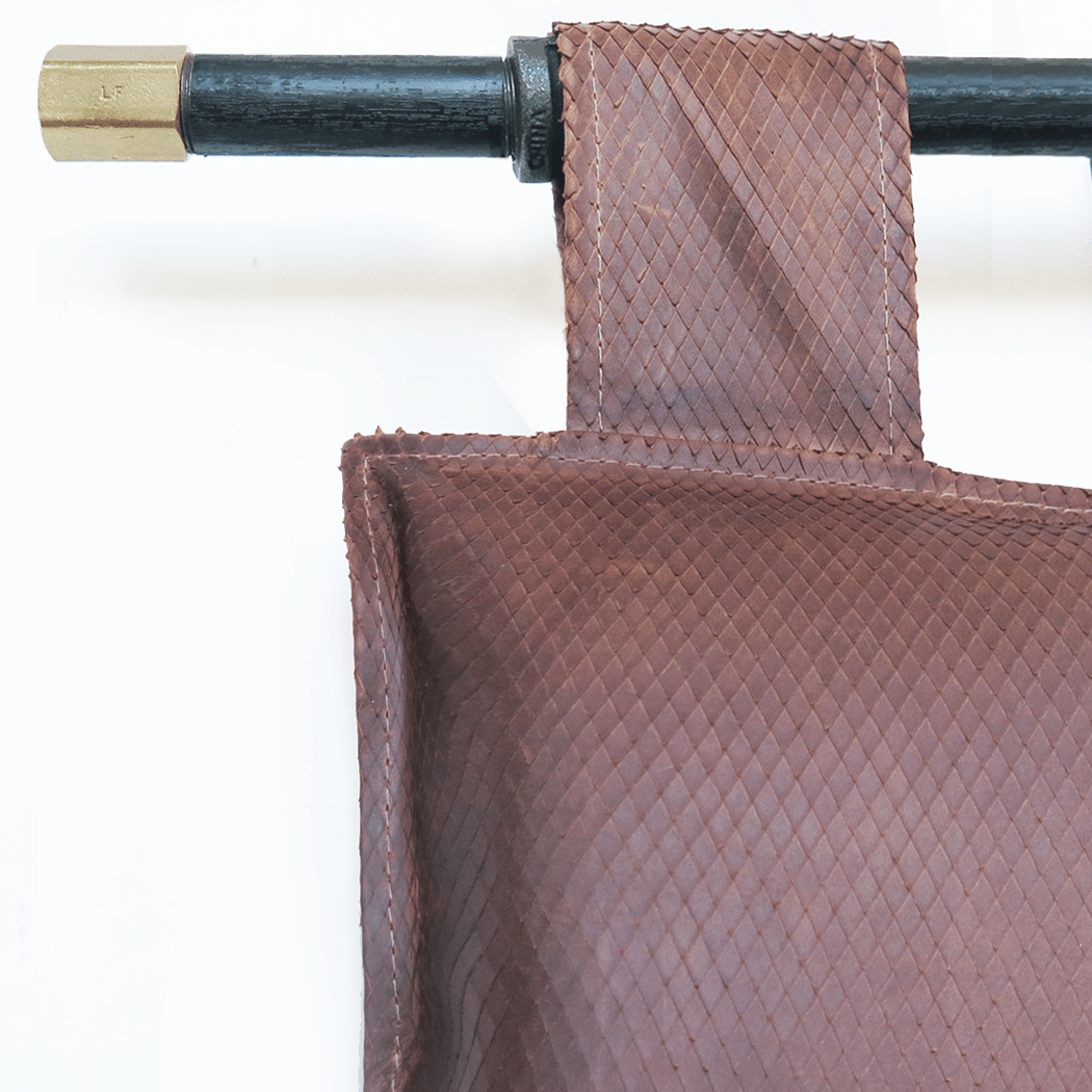 Brown "Snakeskin" Leather Headboard - BrownheadboardLEATHERHUNTEDFOX - Brown "Snakeskin" Leather Headboard