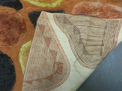 4' X 6' Modern Handmade Hooked Rug Wool Abstract Nice