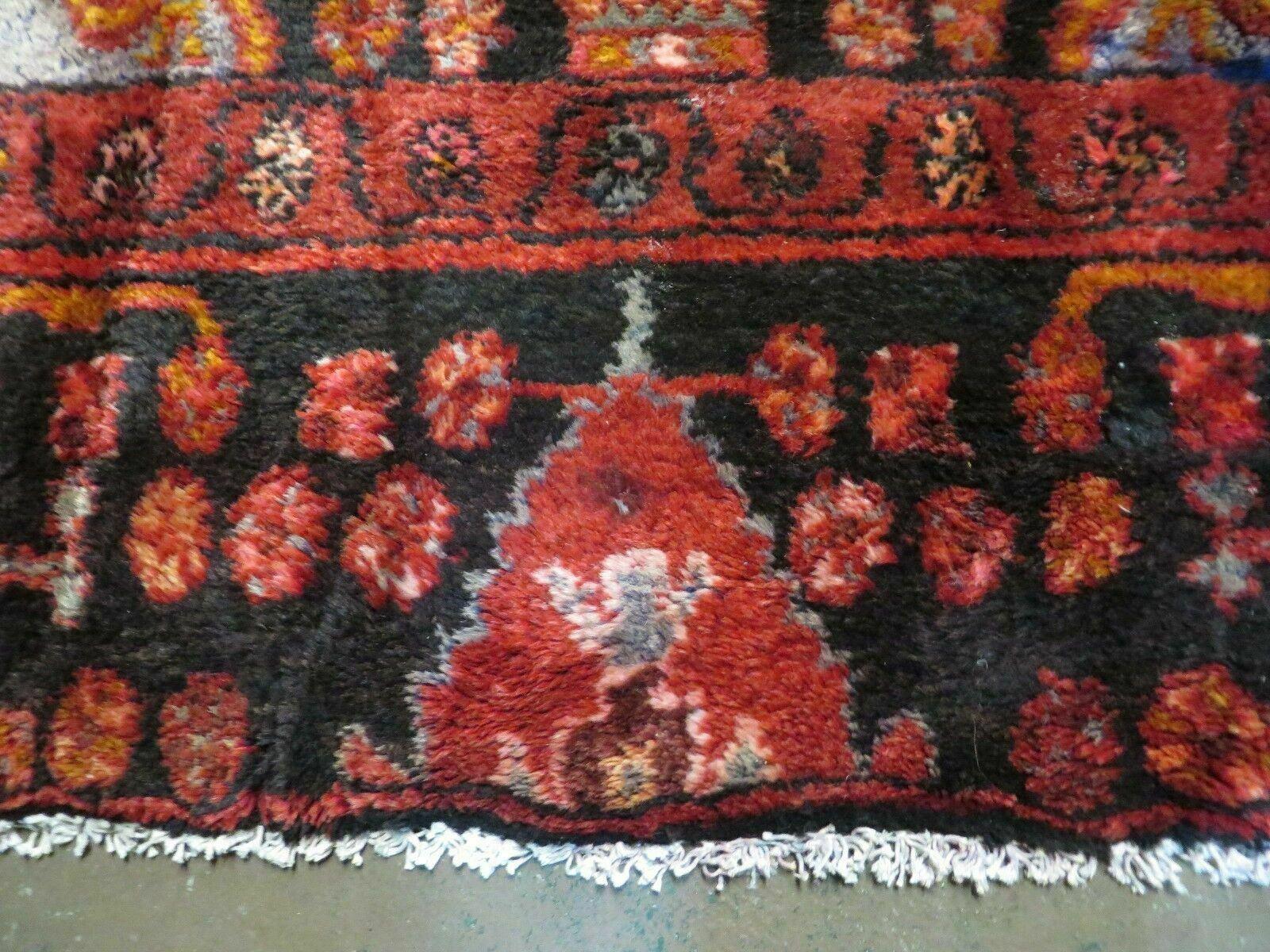 4' X 10' Antique Handmade Tribal Turkish Oriental Floral Wool Rug Organic Nice