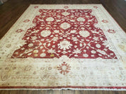 8' X 10' Handmade Peshawar Floral Oriental Wool Rug Hand Knotted Carpet Nice