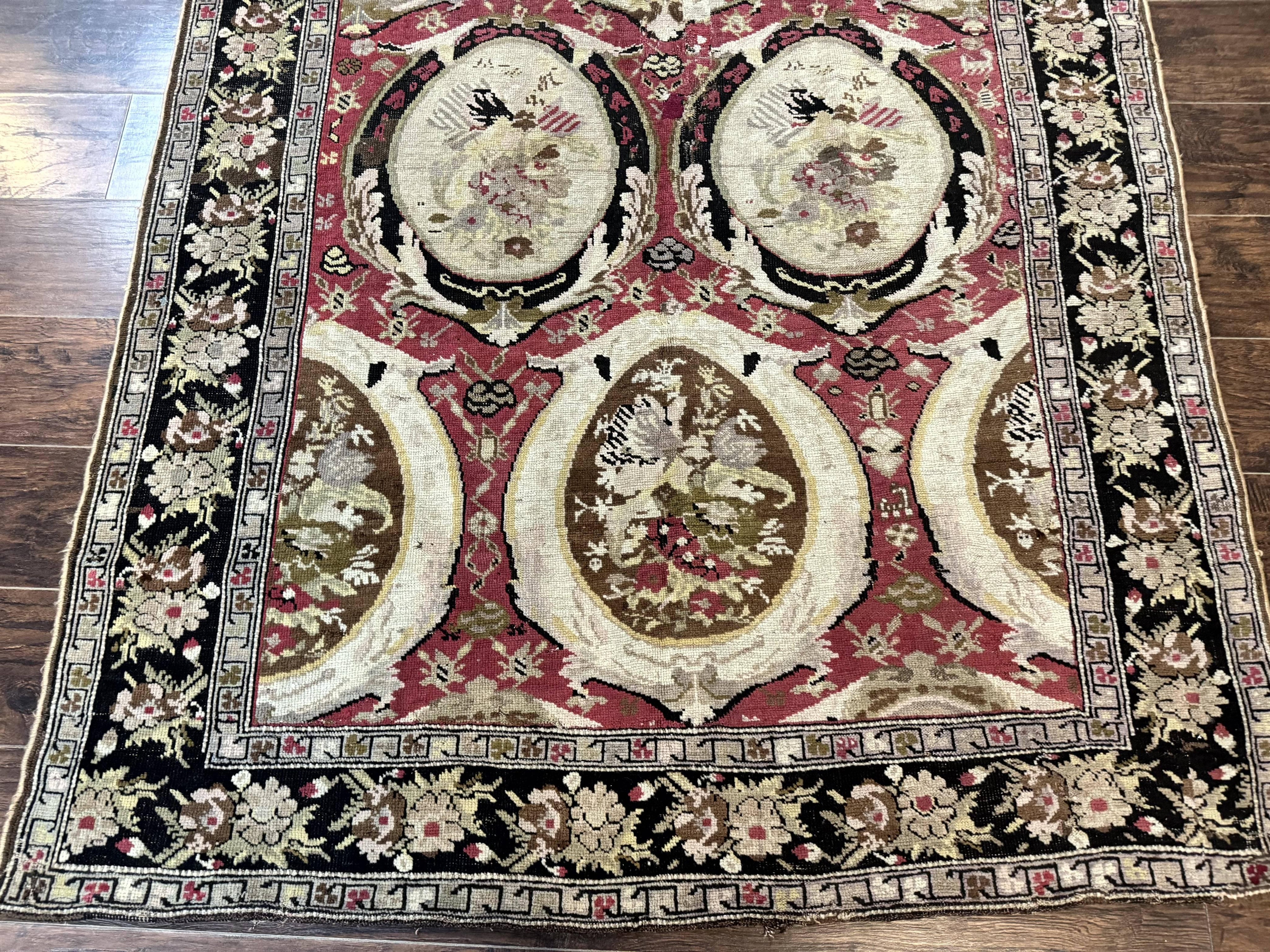 Antique Caucasian Karabakh Rug 5x10