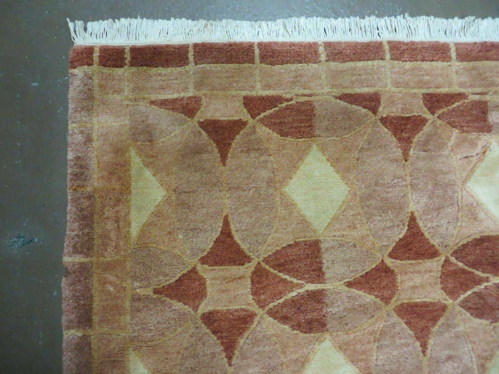 5' X 7' Modern Tibetan Nepal Art Deco Chinese Hand Knotted Wool Rug Decorative Contemporary Home Décor