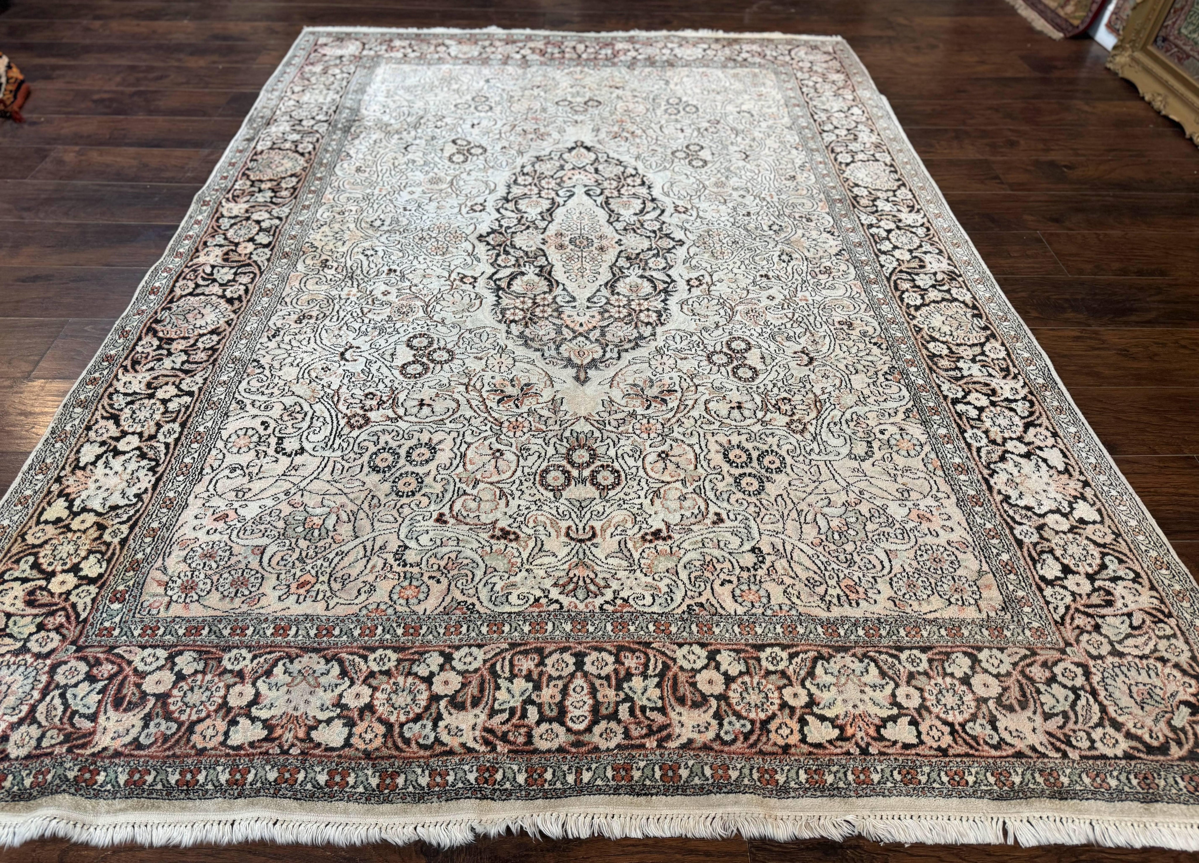 Silk Indian Kashmiri Rug 6x9