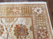 8x10 Oushak Rug, Pakistani Peshawar Wool Carpet, Beige Tan