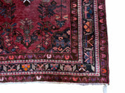 5.5 X 10 Handmade Wool Tribal Gallery Rug Wide Runner Corridor Rug Floral Red