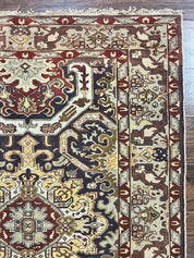 Antique Caucasian Rug, Kuba Seychour Rug, Handmade Wool Oriental Carpet, Azerbaijan Rug