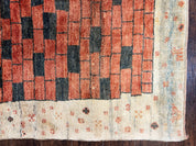 Persian Gabbeh Rug 6x8 ft, Wool Handmade Tribal Rug