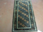 2' X 3' Antique Handmade Pakistani Bokhara Turkoman Balouchi Wool Rug Mat Nice