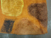 4' X 6' Modern Handmade Hooked Rug Wool Abstract Nice