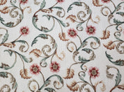 Needlepoint Rug 9x12, European Aubusson Design, Floral Allover Garden Pattern, New Needlepoint Area Rug, Ivory Rug, Hand Woven, Flatweave