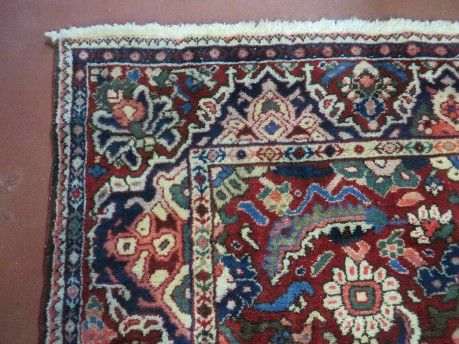5' X 9' Antique Handmade Turkish Wool Veg Dyes Rug Nice # 107