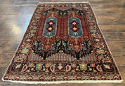 Antique Turkish Rug 4x6, Unique Rare Carpet