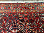 Indo Persian Bijar Rug 6x9, Hand Knotted Wool Carpet