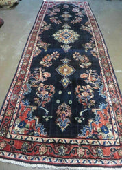 Persian Runner Rug 4x11, Navy Blue Antique Lilihan Runner