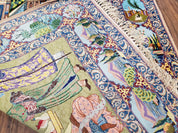 Persian Isfahan Pictorial Rug 3x5 – Kork Wool on Silk